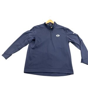 Nike Golf Navy BYU Dri-Fit Standard Fit Pullover